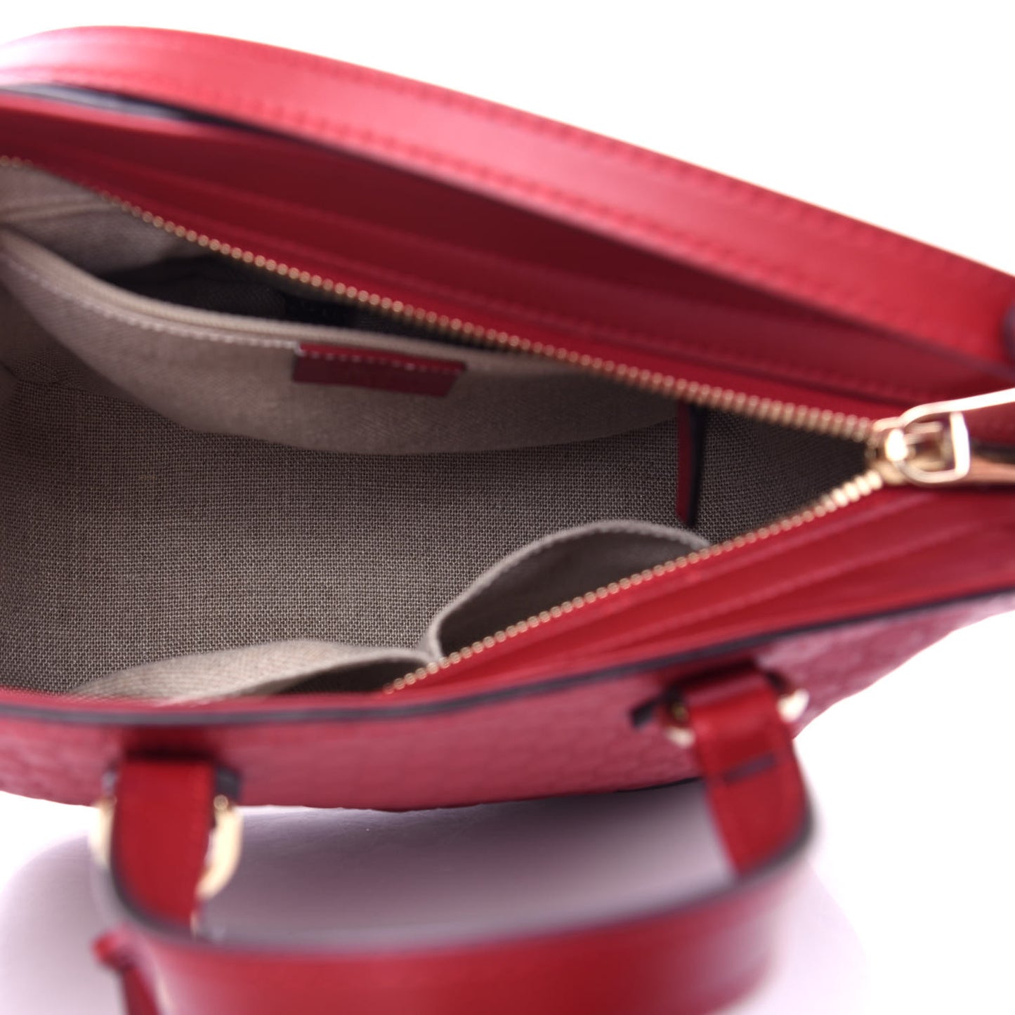 Microguccissima Small Bree Tote Red