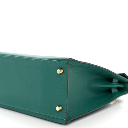 Hermes Epsom Kelly Sellier 28 Malachite 10 of 11