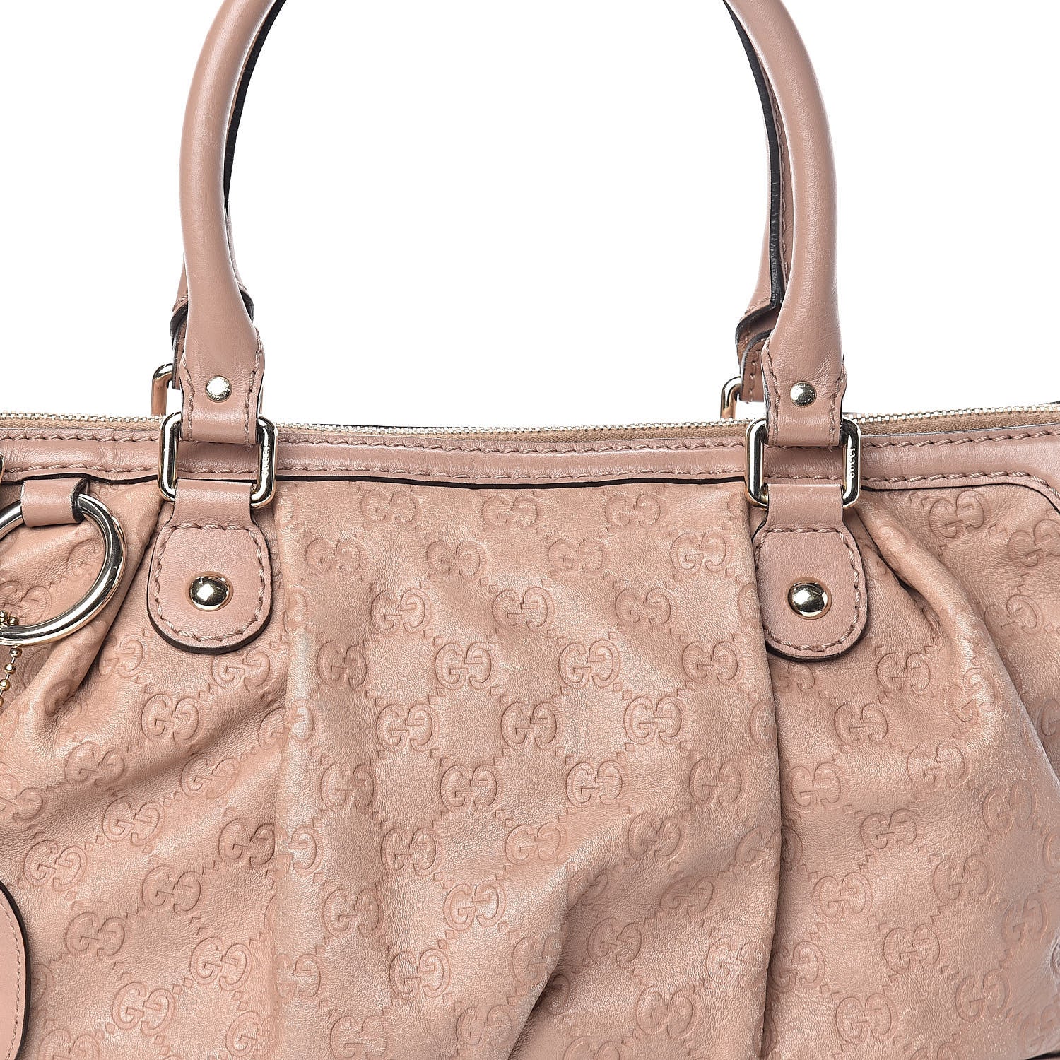 Gucci Guccissima Medium Sukey Top Handle Bag Dusty Rose 7 of 10