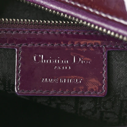 Christian Dior Patent Cannage Large Lady Dior Violet Purple 6 of 10