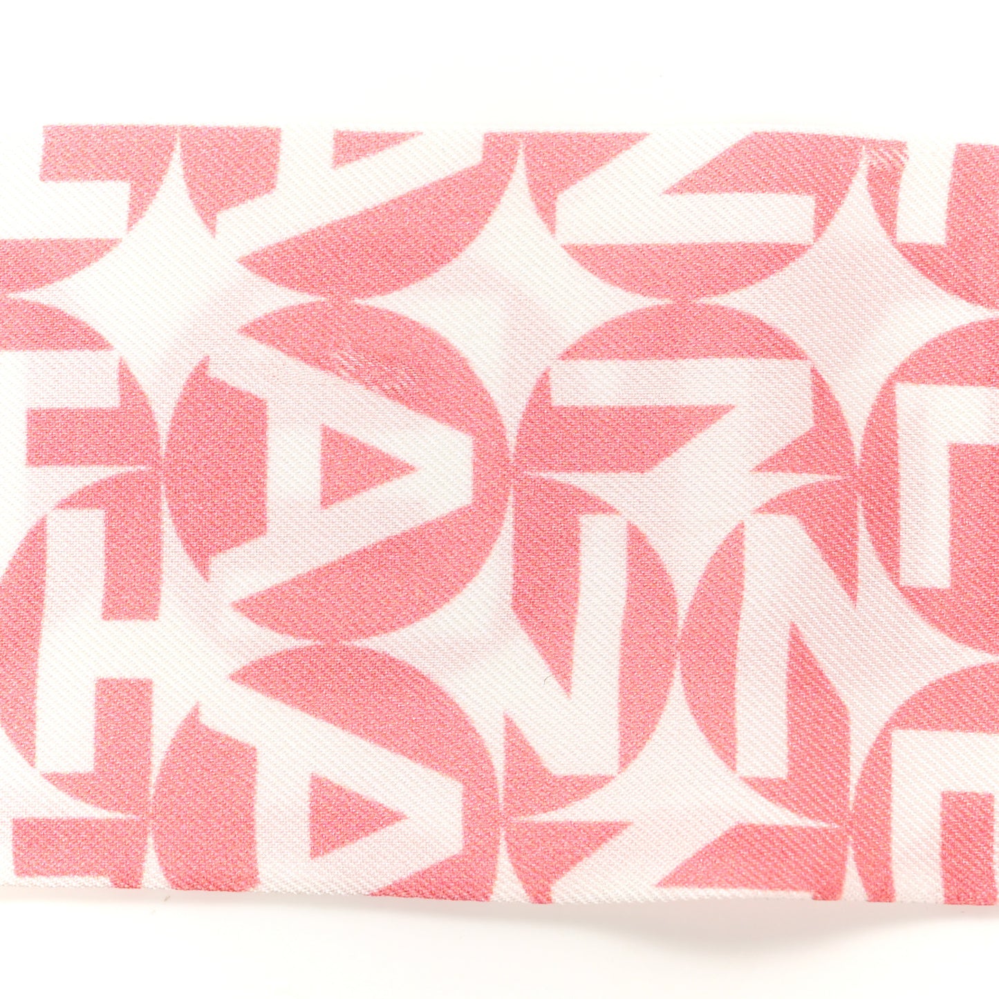 Silk CC Slim Bandeau Scarf Pink Grey