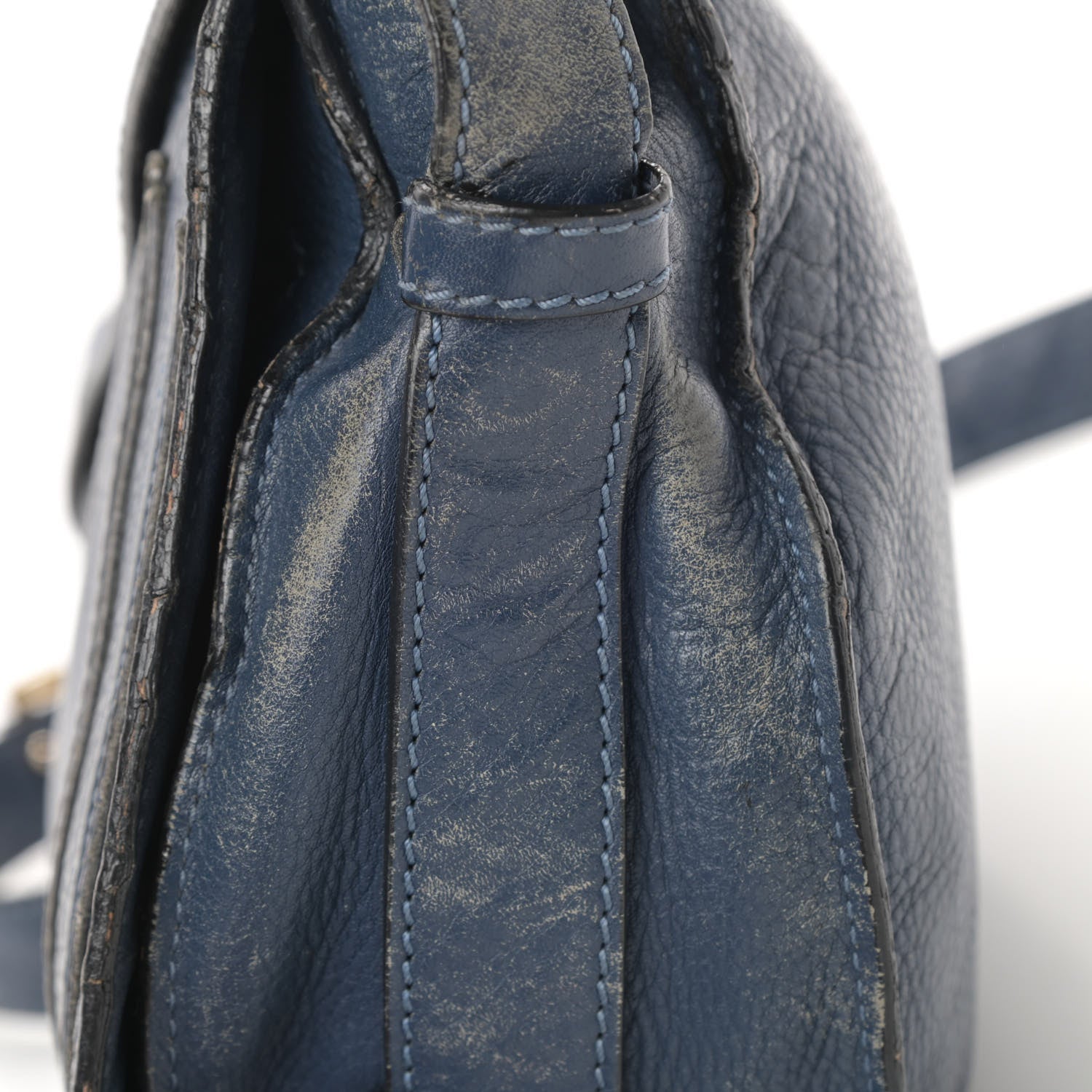 Chloe Calfskin Medium Marcie Round Crossbody Bag Navy 14 of 21