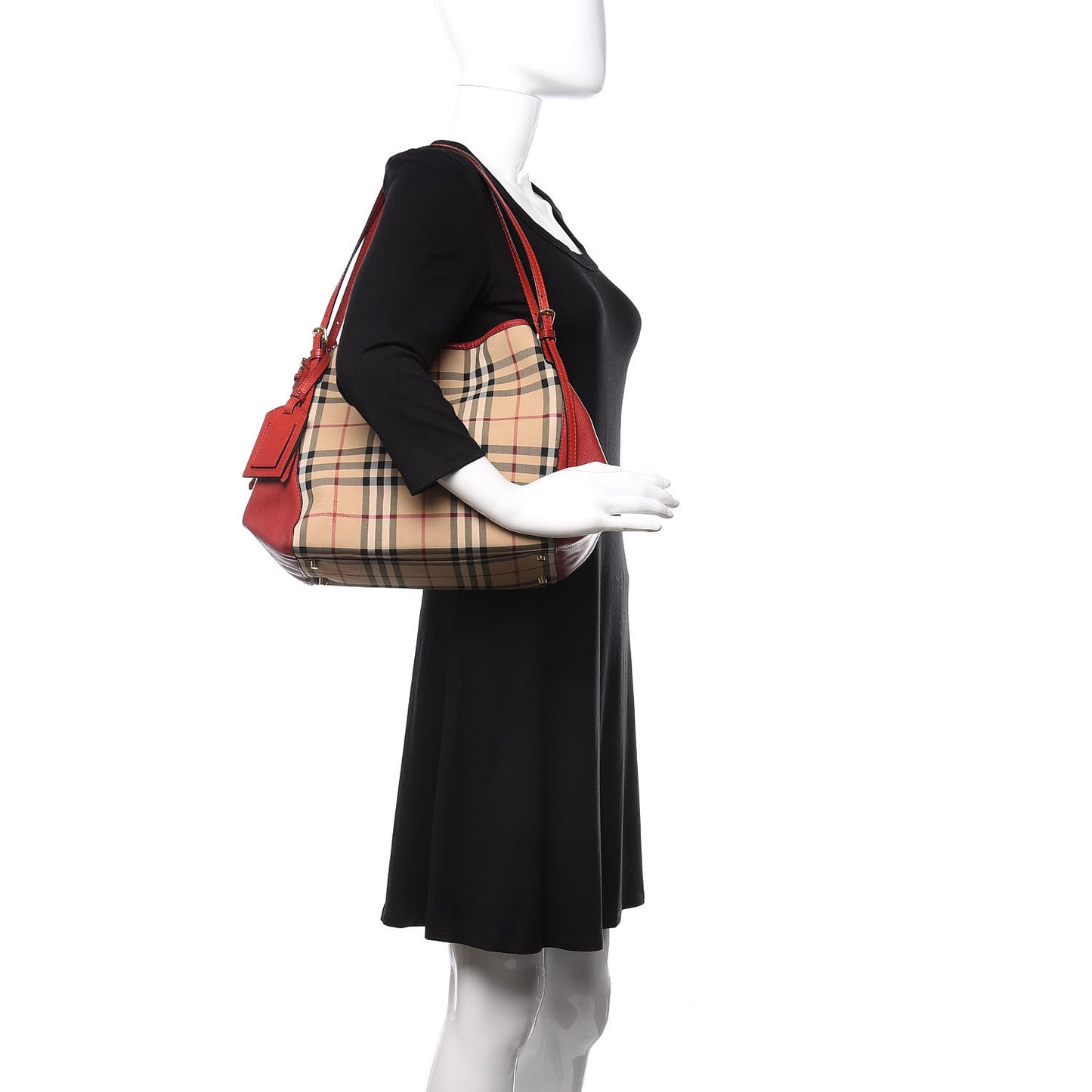 Horseferry House Check Canterbury Tote Honey Parade Red