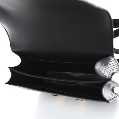 Hermes Shiny Alligator Constance 18 Black 7 of 18