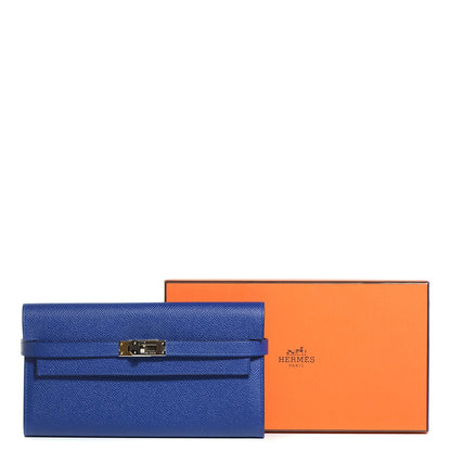 Hermes Epsom Kelly Longue Wallet Bleu Electrique 13 of 13