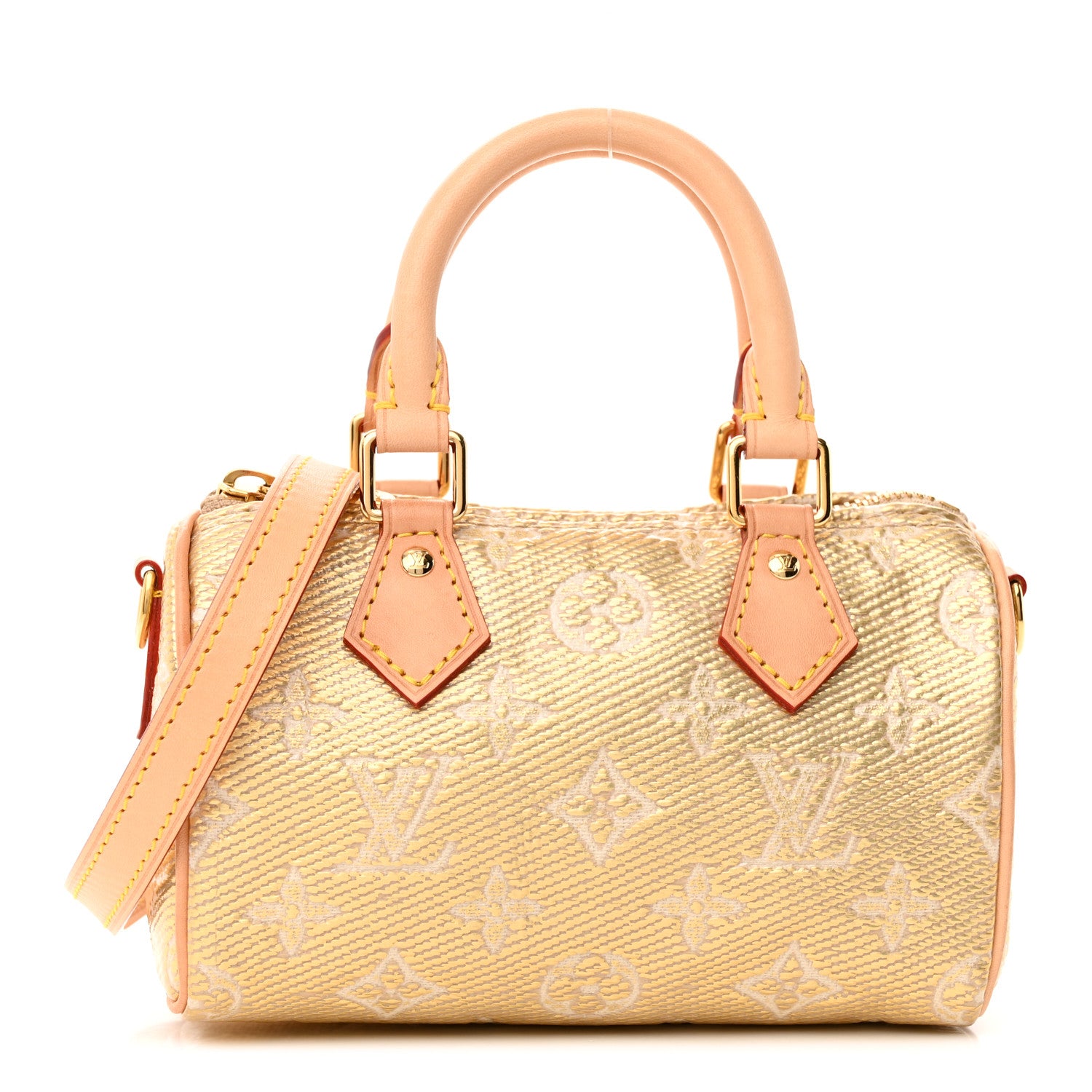 Louis Vuitton Monoglam Nano Speedy Beige 1 of 16