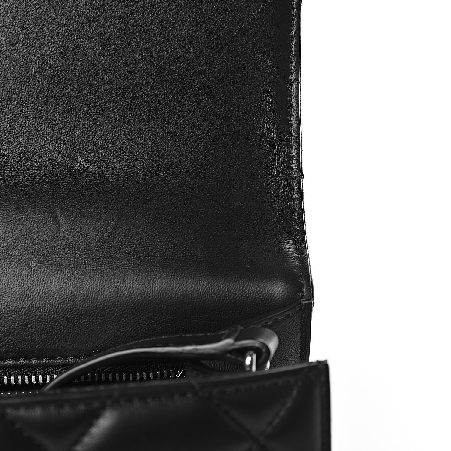 Alexander McQueen Lambskin Quilted Knuckle Shoulder Bag Black 9 of 16
