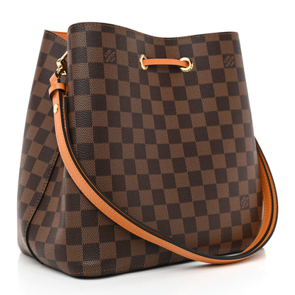Louis Vuitton Damier Ebene Neonoe MM Safran 3 of 9