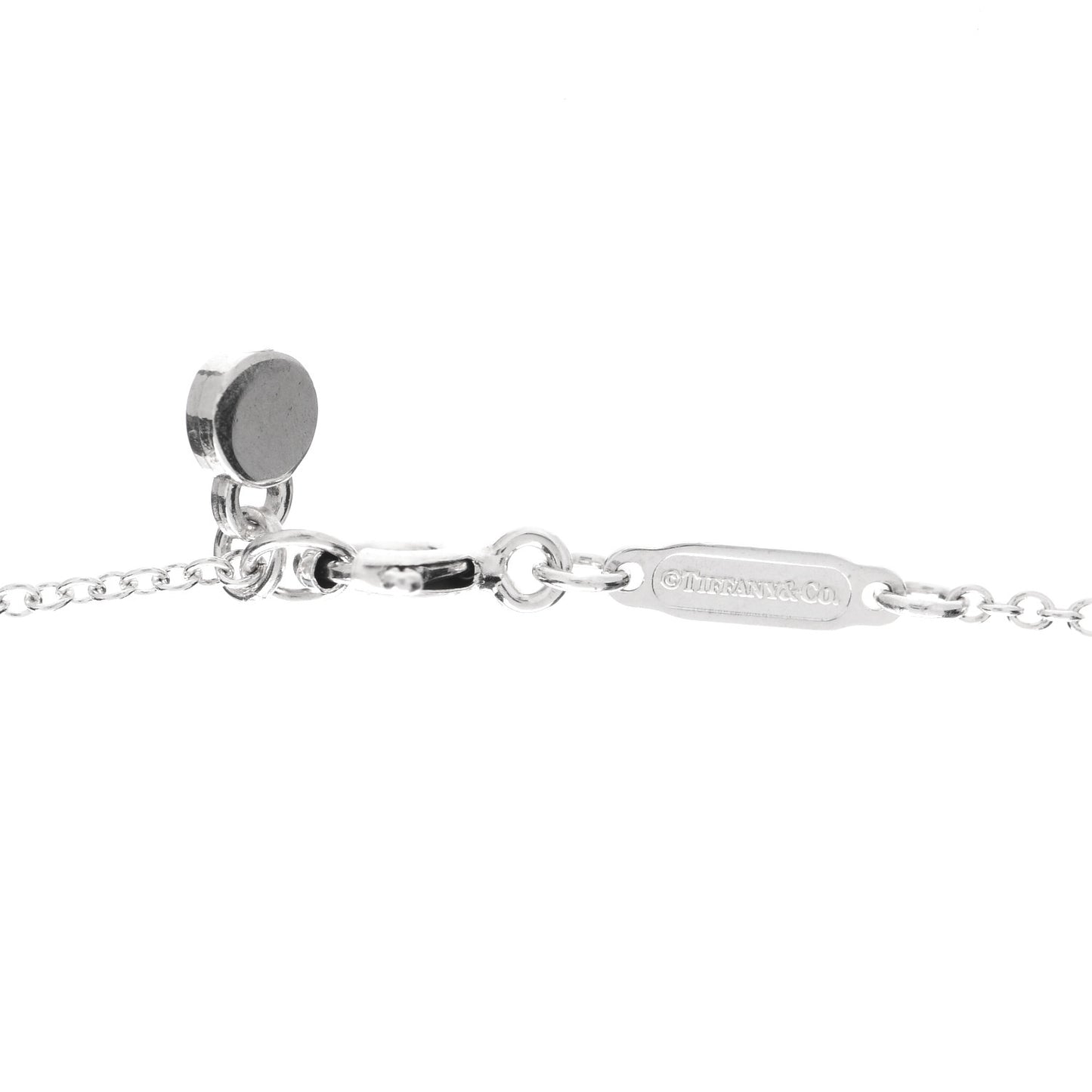 Sterling Silver Enamel Return to Tiffany Love Heart Necklace Blue