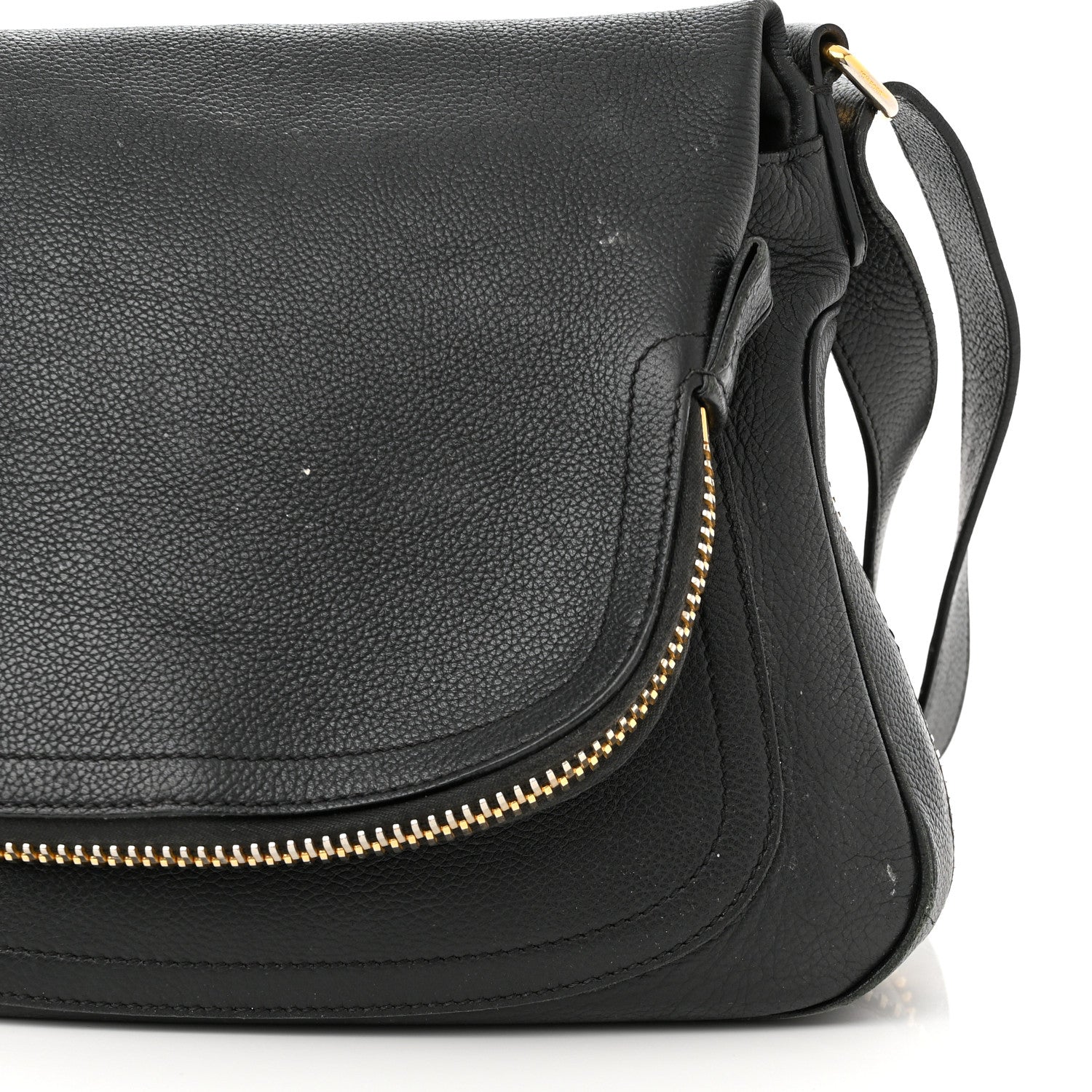 Tom Ford Grained Calfskin Medium Jennifer Crossbody Bag Black 12 of 14
