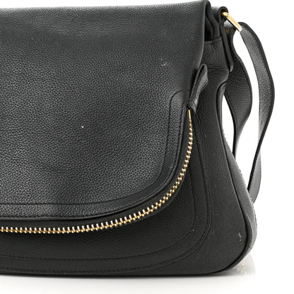 Tom Ford Grained Calfskin Medium Jennifer Crossbody Bag Black 12 of 14