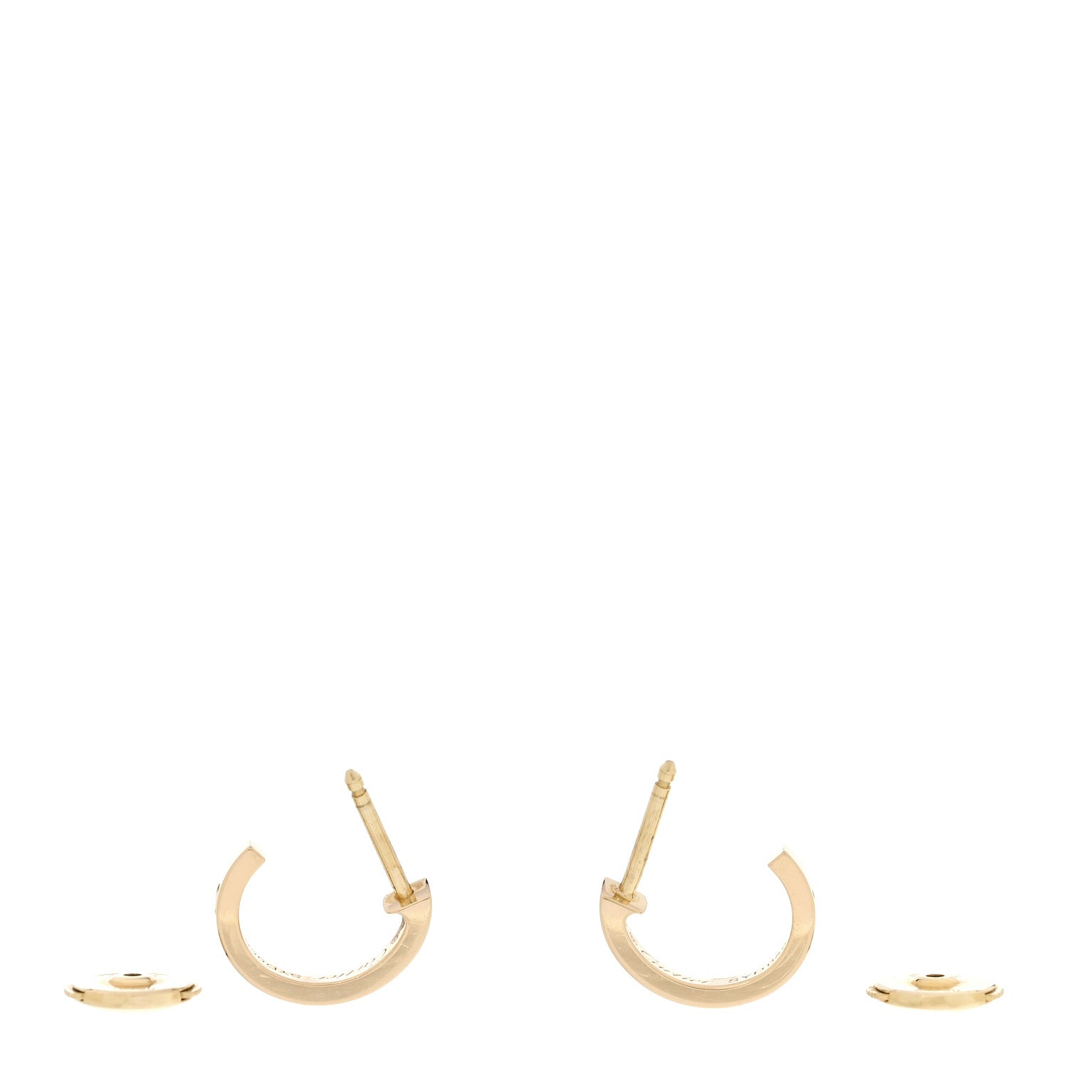 Cartier 18K Yellow Gold Small LOVE Hoop Earrings 3 of 5