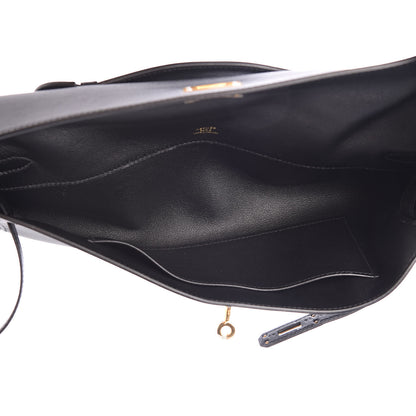 Hermes Swift Kelly Cut Clutch Pochette Black 5 of 24