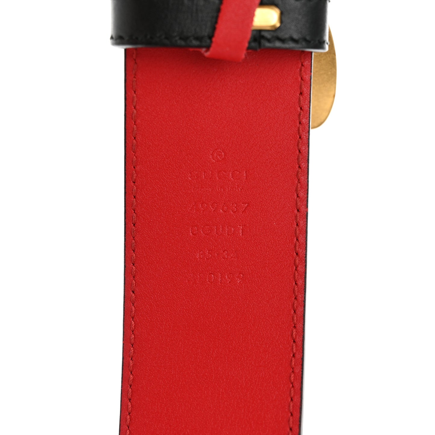 Calfskin Queen Margaret Bee Belt 85/34 Black