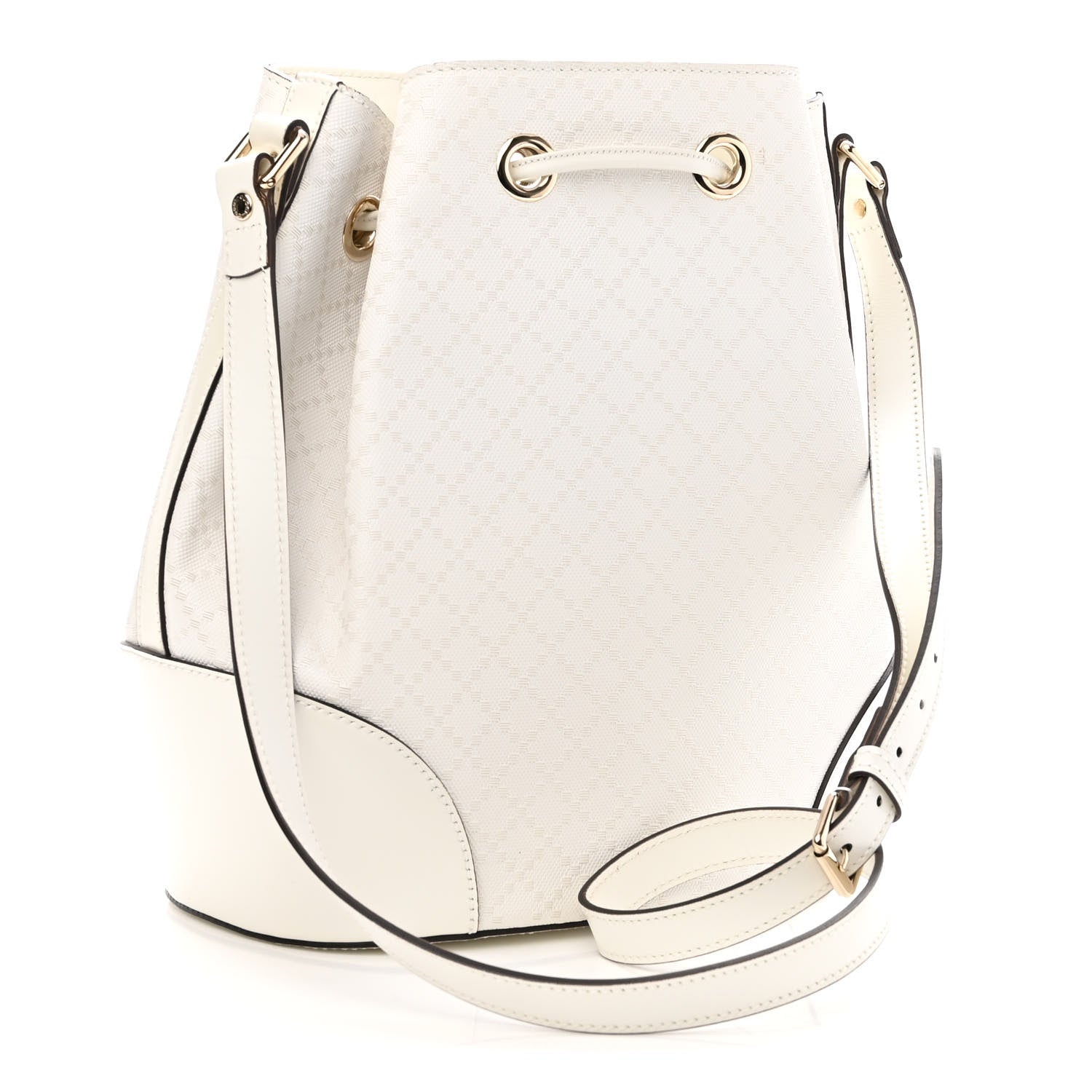 Gucci Bright Diamante Medium Bucket Bag Great White 3 of 9
