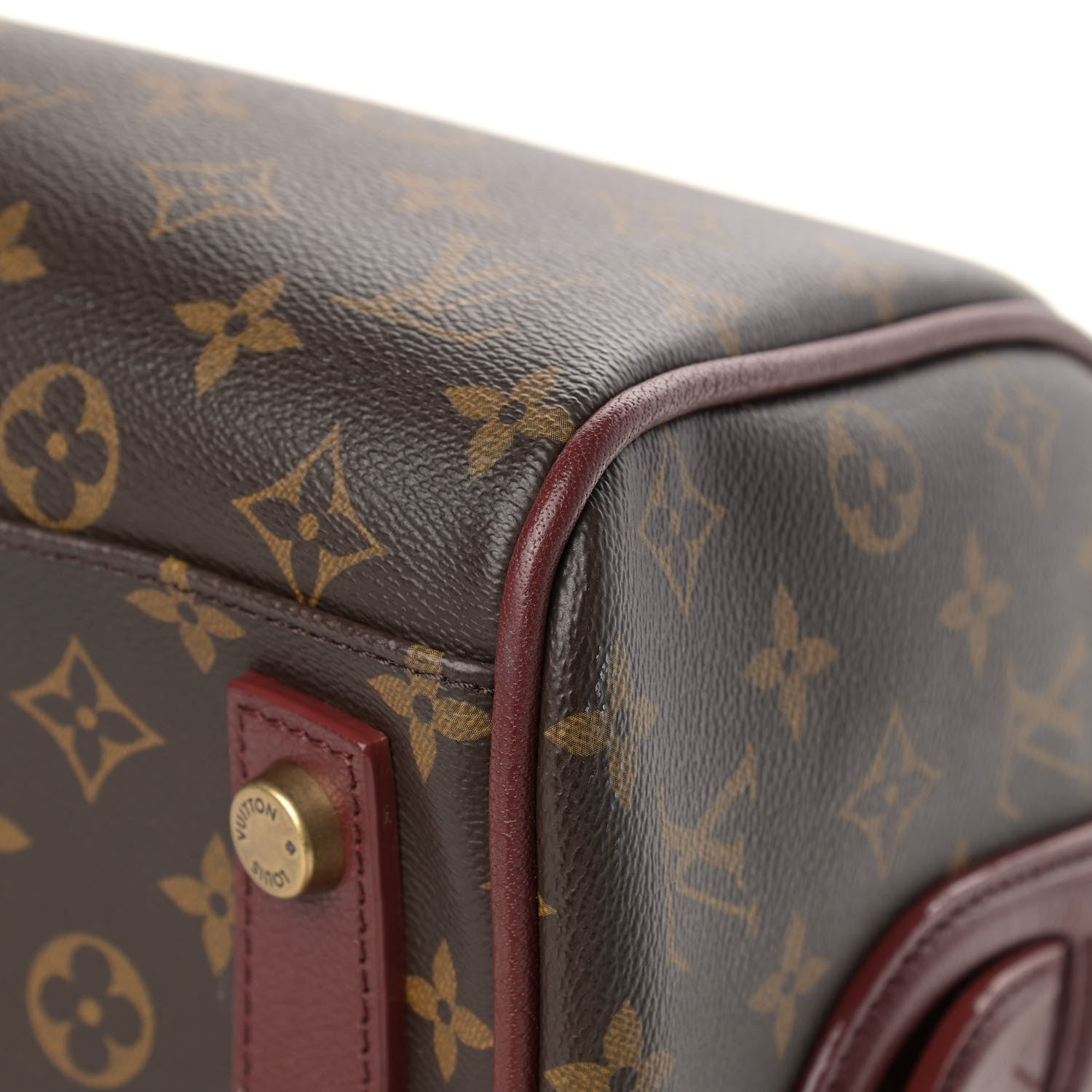 Louis Vuitton Monogram Golden Arrow Speedy Burgundy 10 of 16