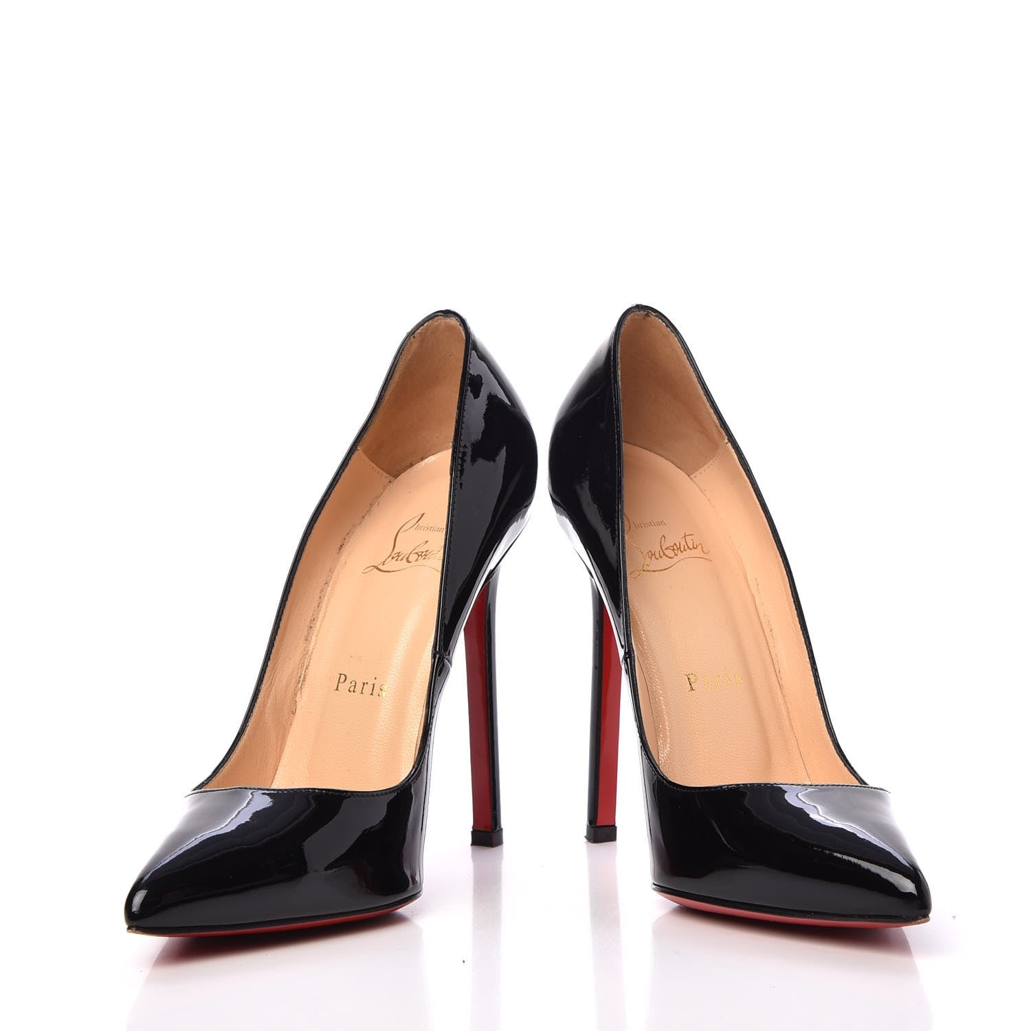 Christian Louboutin Patent Pigalle 120 Pumps 38 Black 5 of 11
