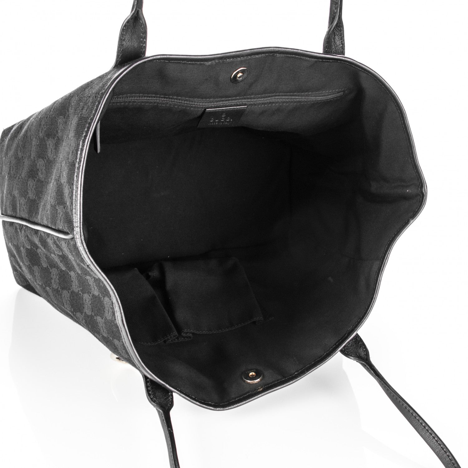Gucci Monogram Medium New Britt Tote Black 5 of 7