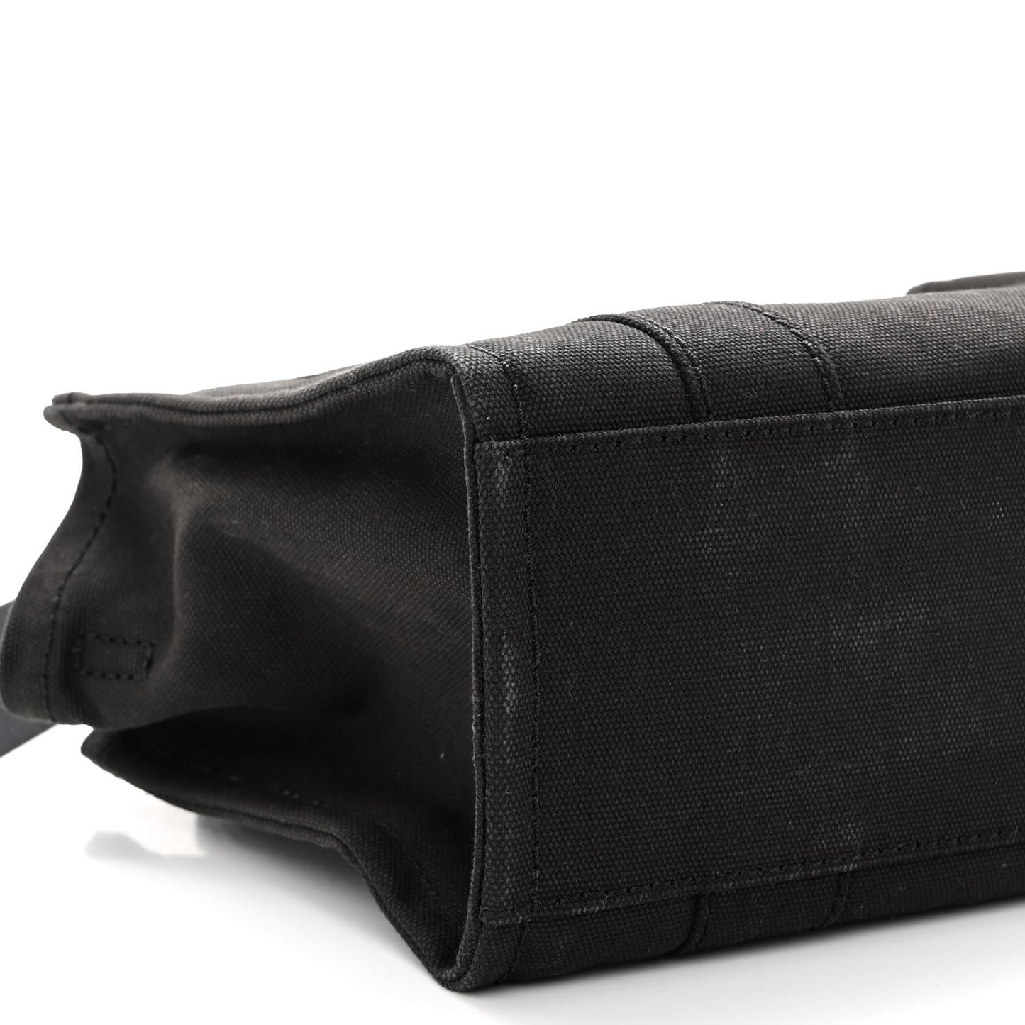 Cotton Canvas Mini The Traveler Tote Bag Black