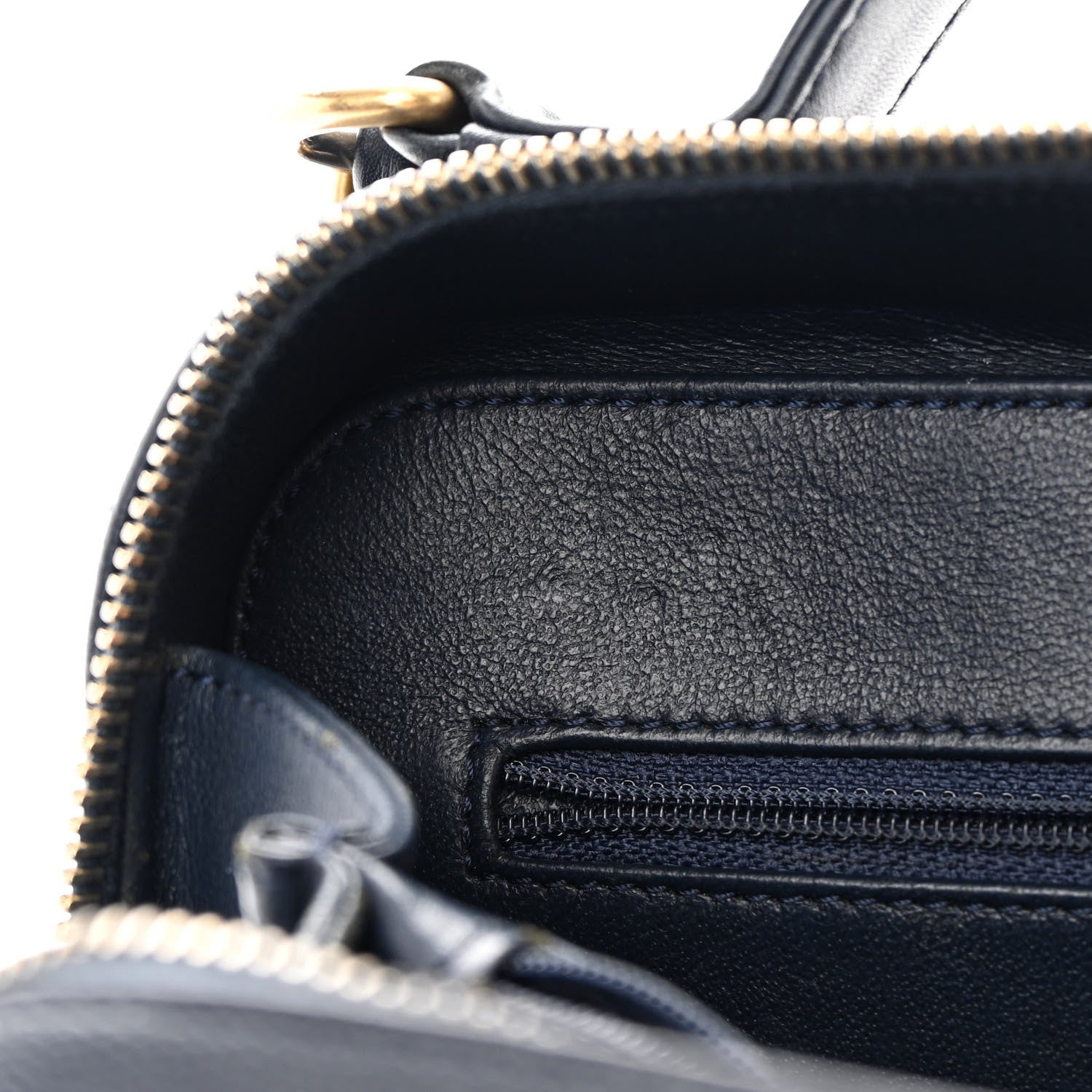 Chanel Caviar Quilted Medium CC Filigree Vanity Case Navy 12 of 18