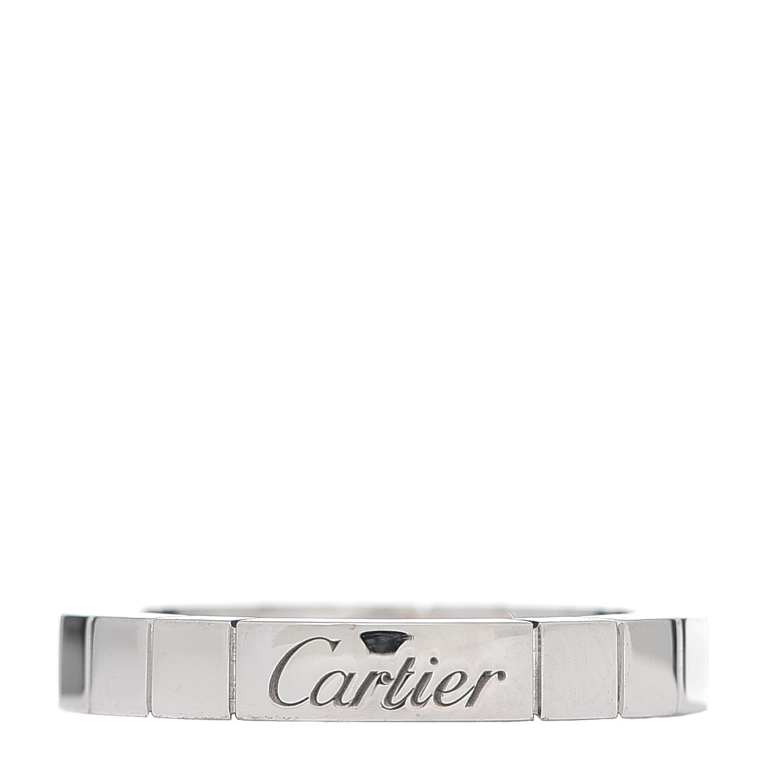 Cartier 18K White Gold Diamond Lanieres Ring 49 4.75 3 of 4