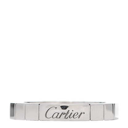 Cartier 18K White Gold Diamond Lanieres Ring 49 4.75 3 of 4