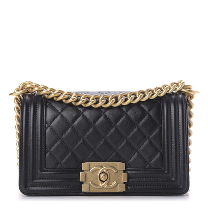 Chanel Calfskin Quilted Small Boy Flap Black 1 of 10