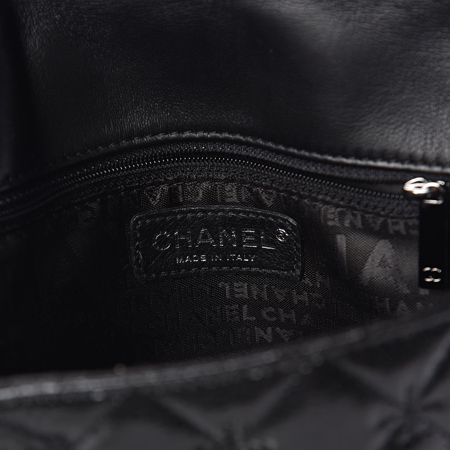 Chanel Glazed Crackled Calfskin Quilted Mademoiselle Flap Black 6 of 10