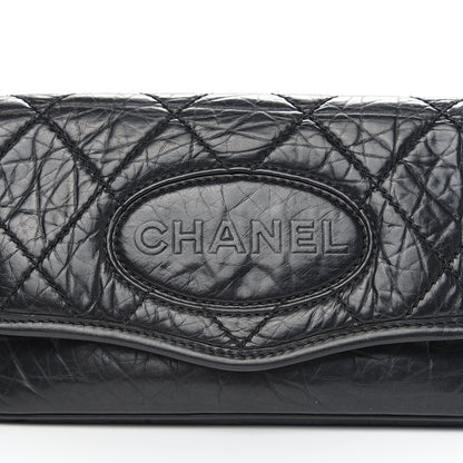 Chanel Distressed Lambskin Messenger Flap Bag Black 11 of 11