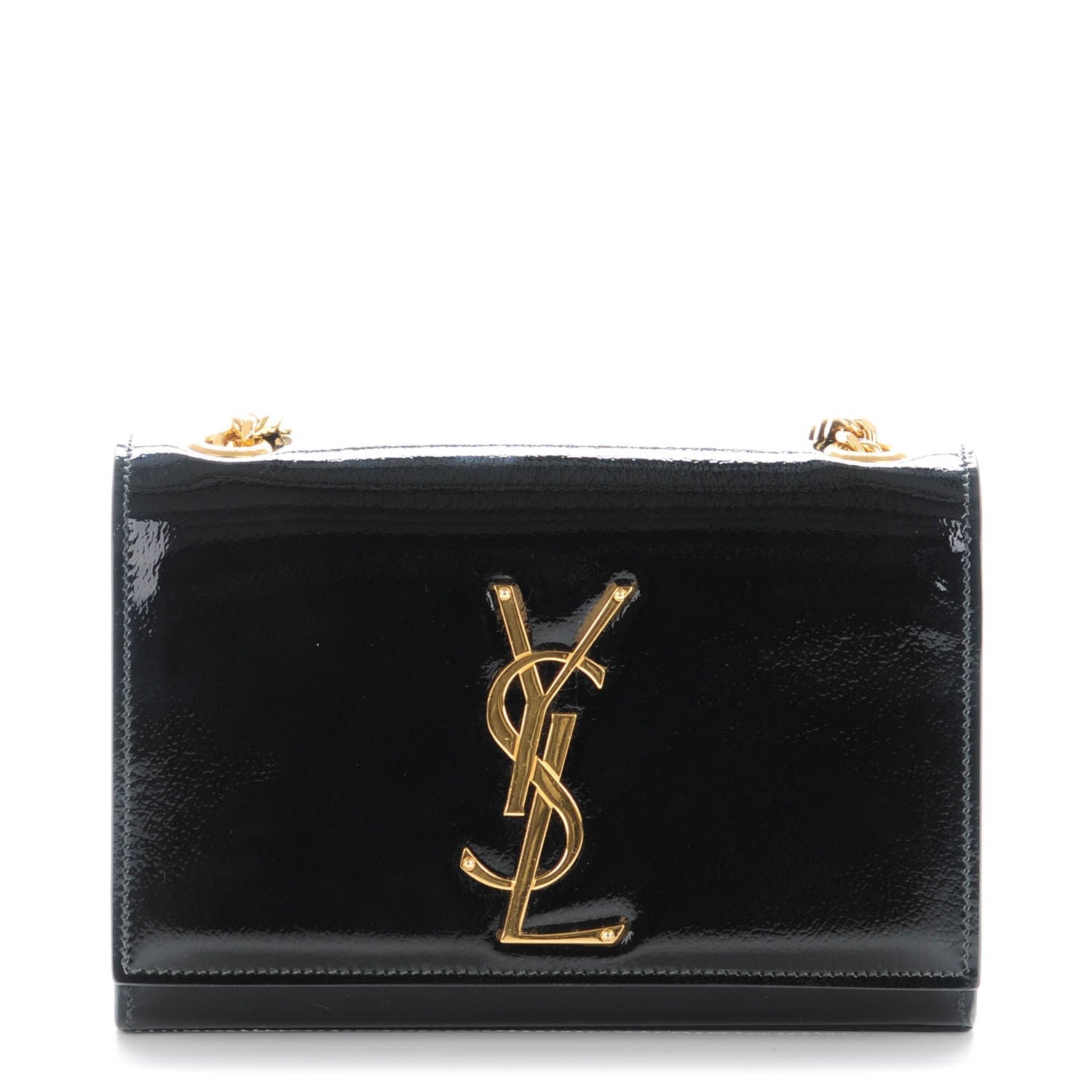 Saint Laurent Patent Small Monogram Kate Satchel Black 1 of 7