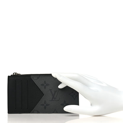 Louis Vuitton Reverse Monogram Eclipse Taiga Coin Card Holder 2 of 6