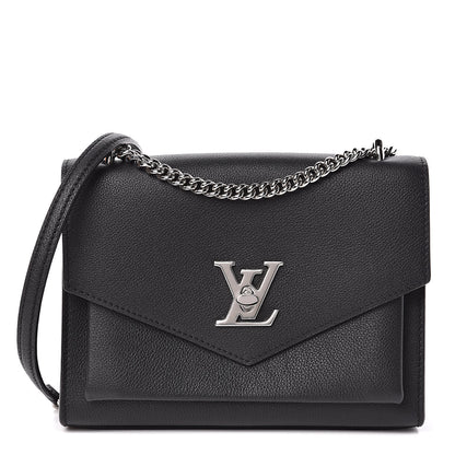 Louis Vuitton Soft Calfskin My Lockme Chain Bag BB Black 1 of 11