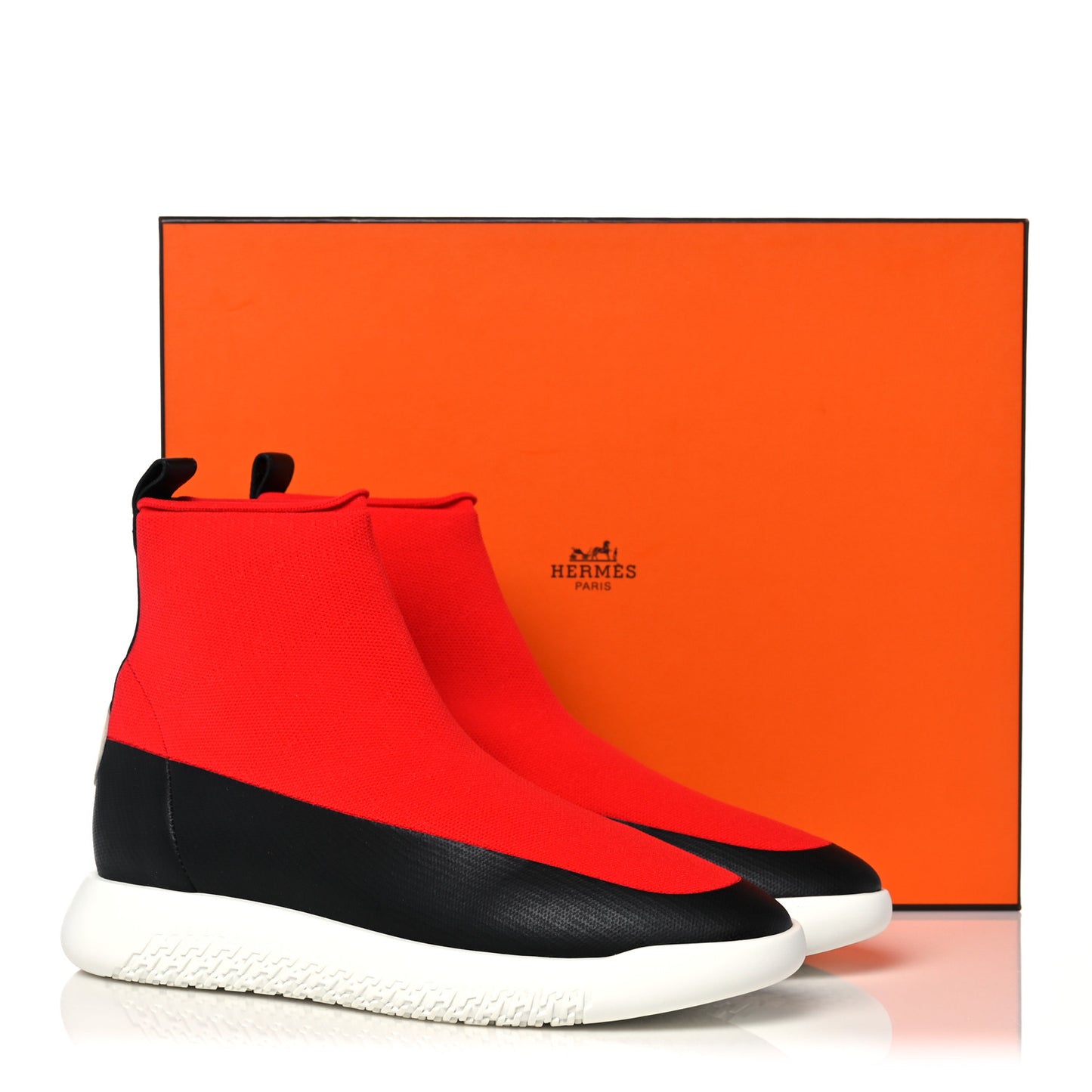 Mesh Calfskin 24 Sneakers 39 Red Black