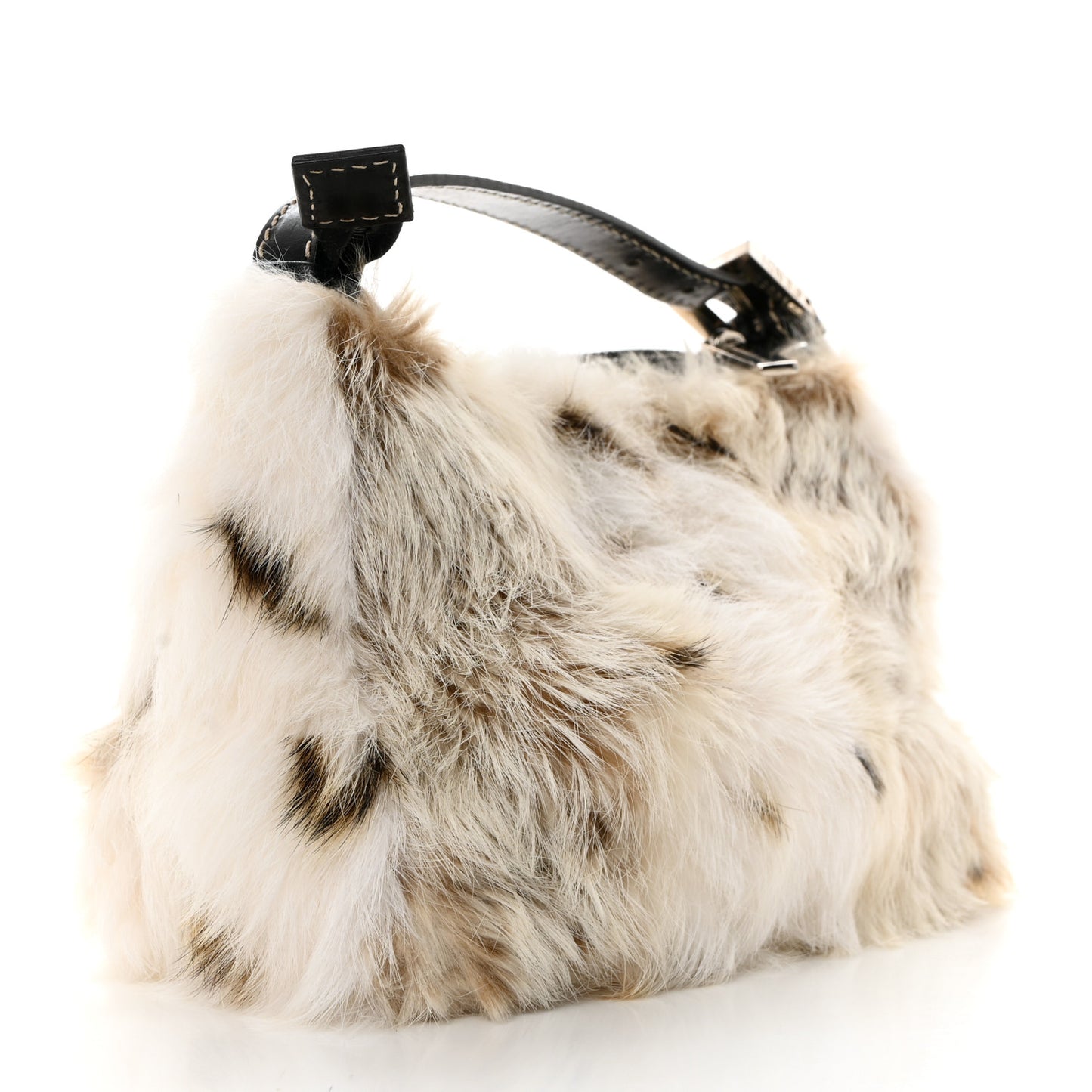 Rabbit Fur Mini Pochette White