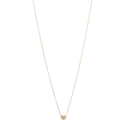 David Yurman 18K Yellow Gold Diamond Le Petit Coeur Heart Pendant Necklace 1 of 6