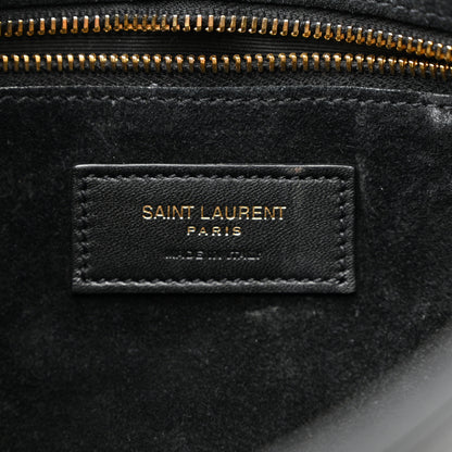 Saint Laurent Smooth Calfskin Le 5 A 7 Hobo Black 6 of 13