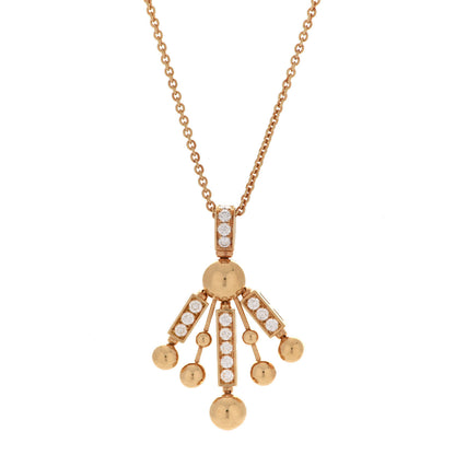 Bulgari 18K Yellow Gold Diamond Astrale Fireworks Necklace 4 of 7