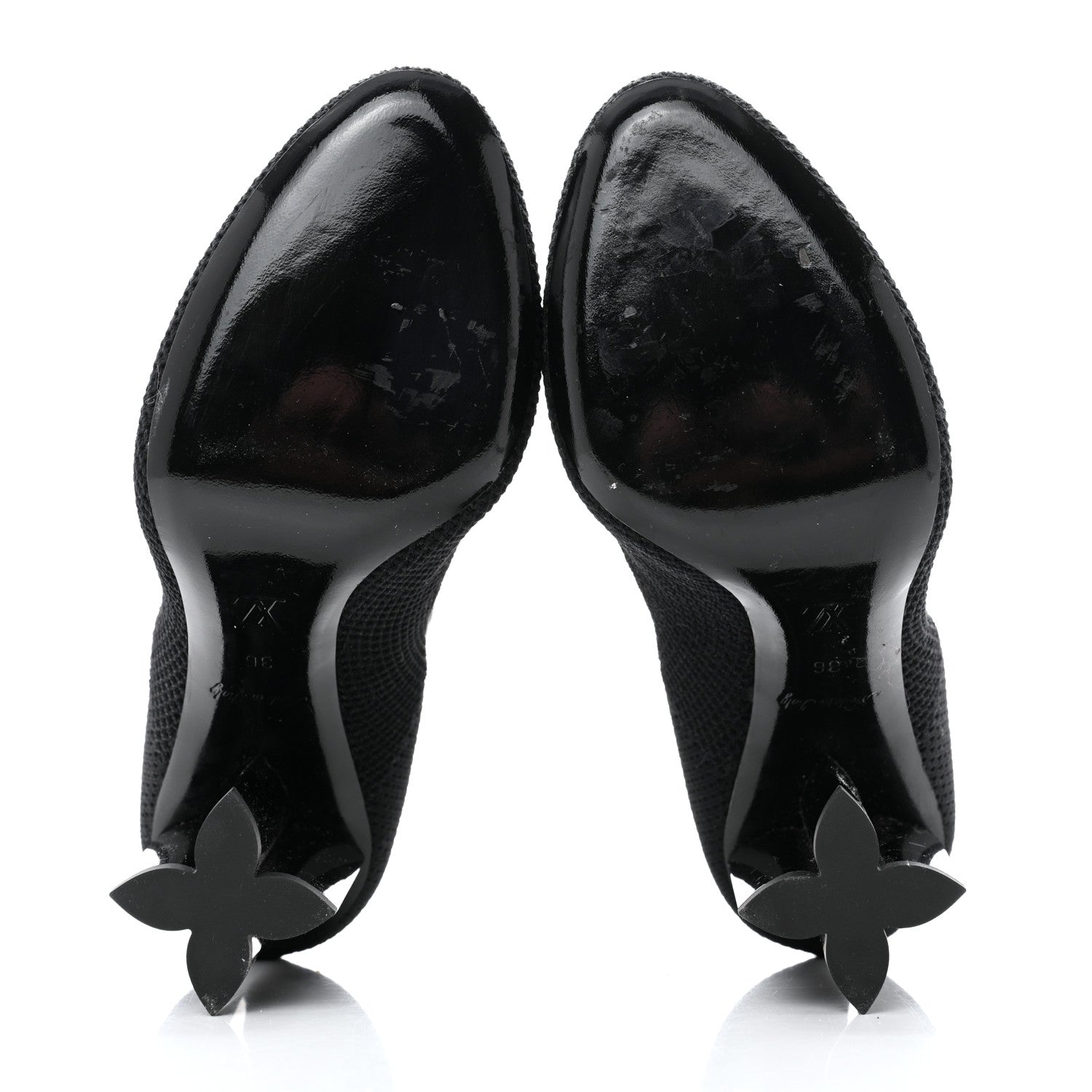 Louis Vuitton Monogram Stretch Fabric Silhouette Ankle Boots 36 Black 5 of 7