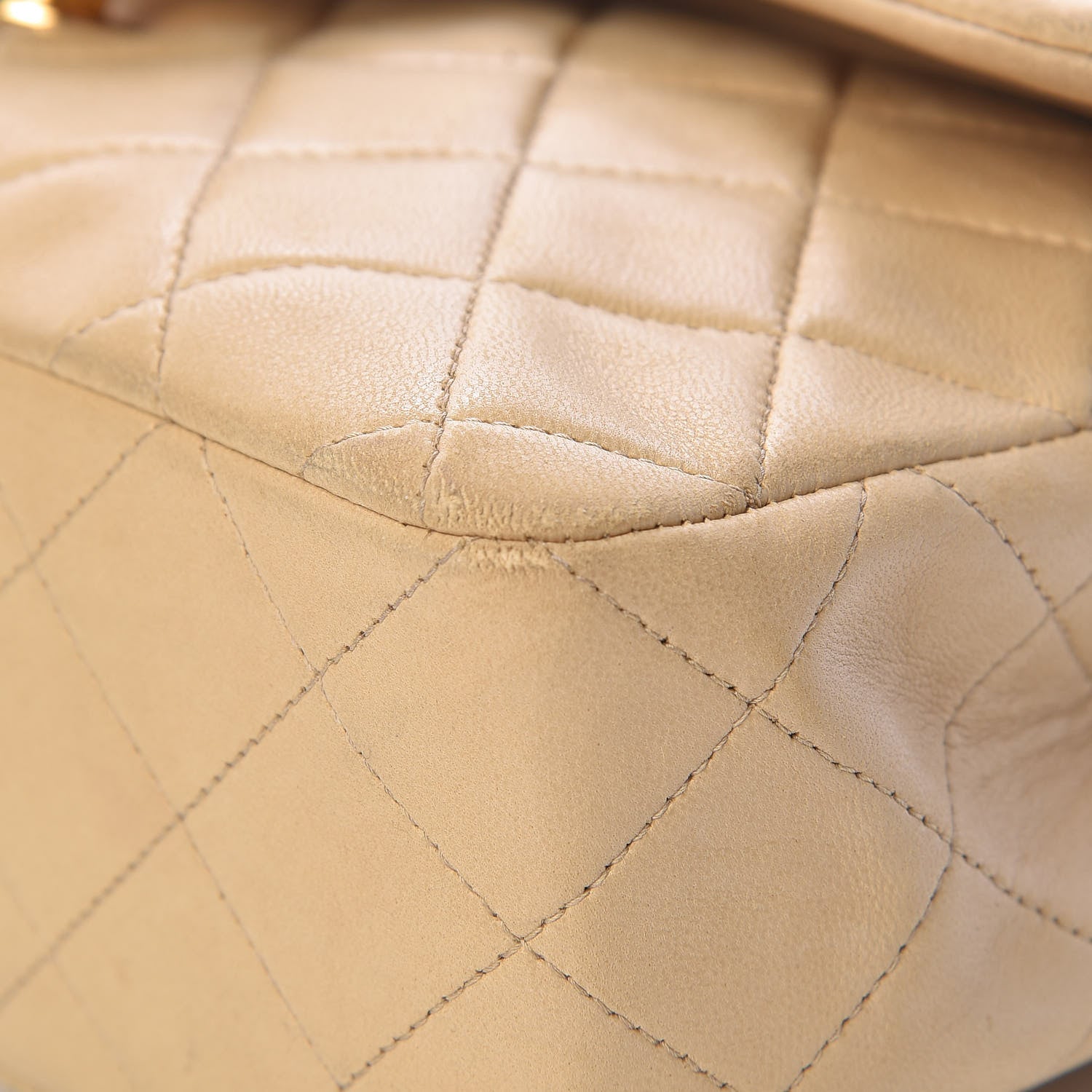 Chanel Lambskin Quilted Small Double Flap Beige 11 of 20