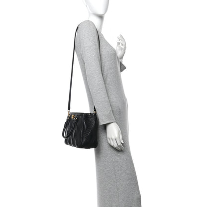 Valentino Garavani Calfskin Quilted Vlogo Small Top Handle Shoulder Bag Black 2 of 10