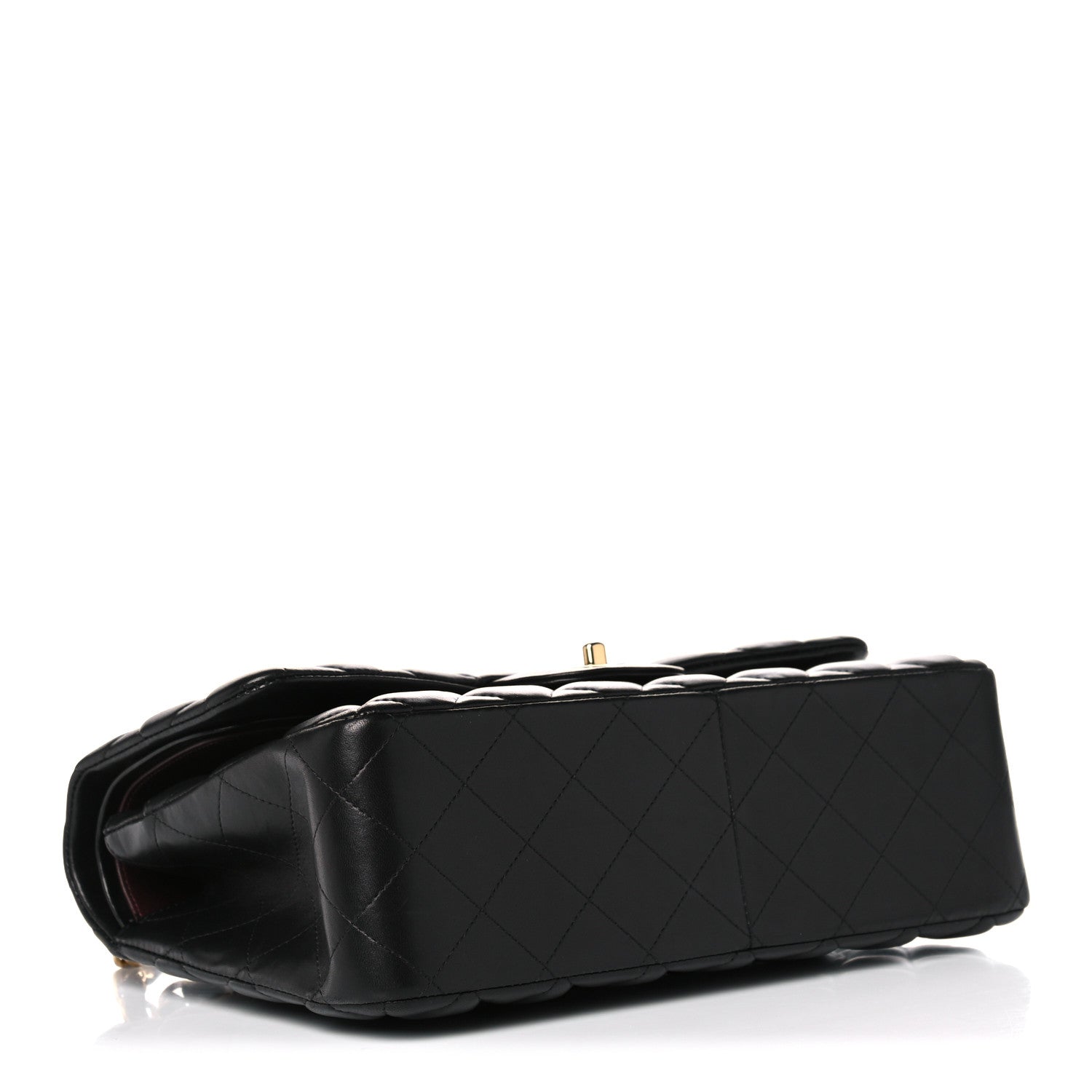 Chanel Lambskin Quilted Jumbo Double Flap Black 4 of 20