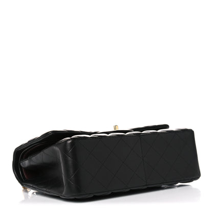Chanel Lambskin Quilted Jumbo Double Flap Black 4 of 20