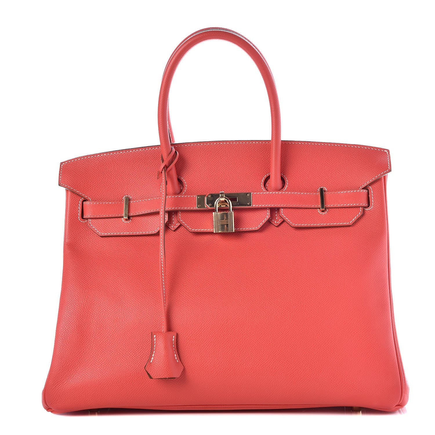 Hermes Epsom Candy Birkin 35 Rose Jaipur Gold 1 of 35