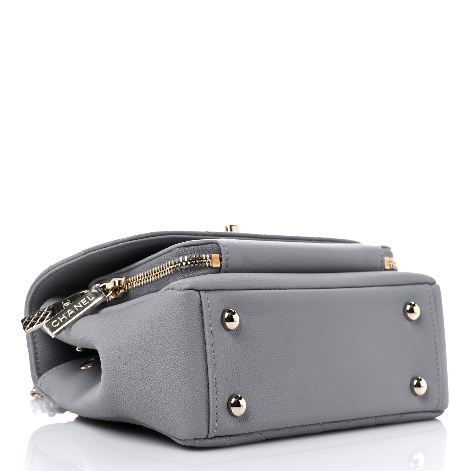 Chanel Caviar Quilted Small Business Affinity Flap Grey 3 of 9
