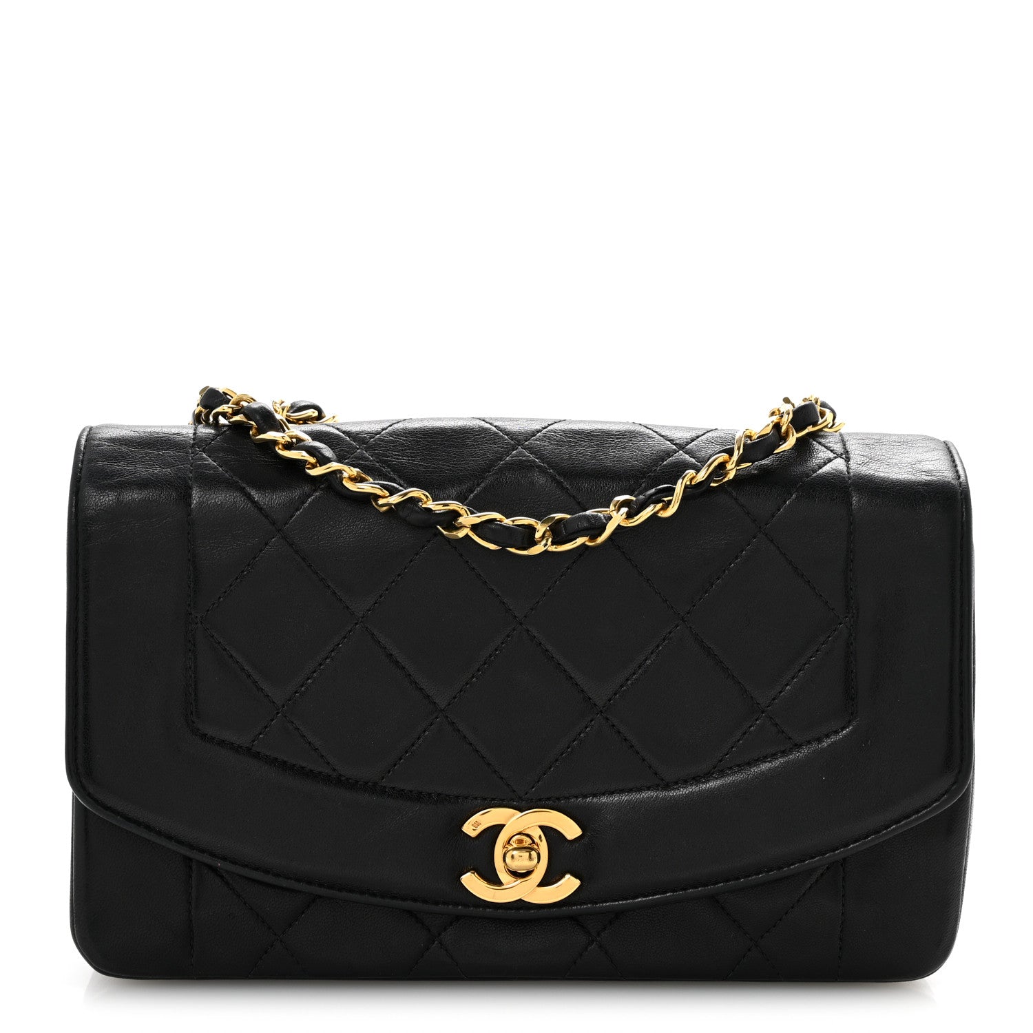Chanel Lambskin Quilted Small Single Flap Black 1 of 16