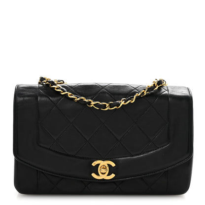 Chanel Lambskin Quilted Small Single Flap Black 1 of 16