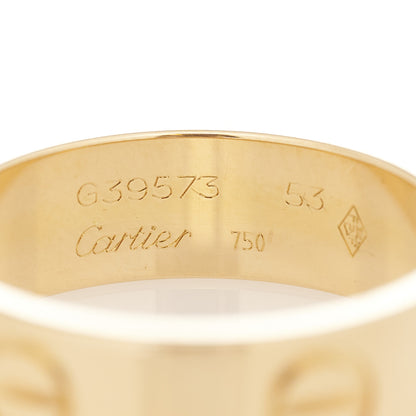 Cartier 18K Yellow Gold 5.5mm LOVE Ring 53 6.25 4 of 4