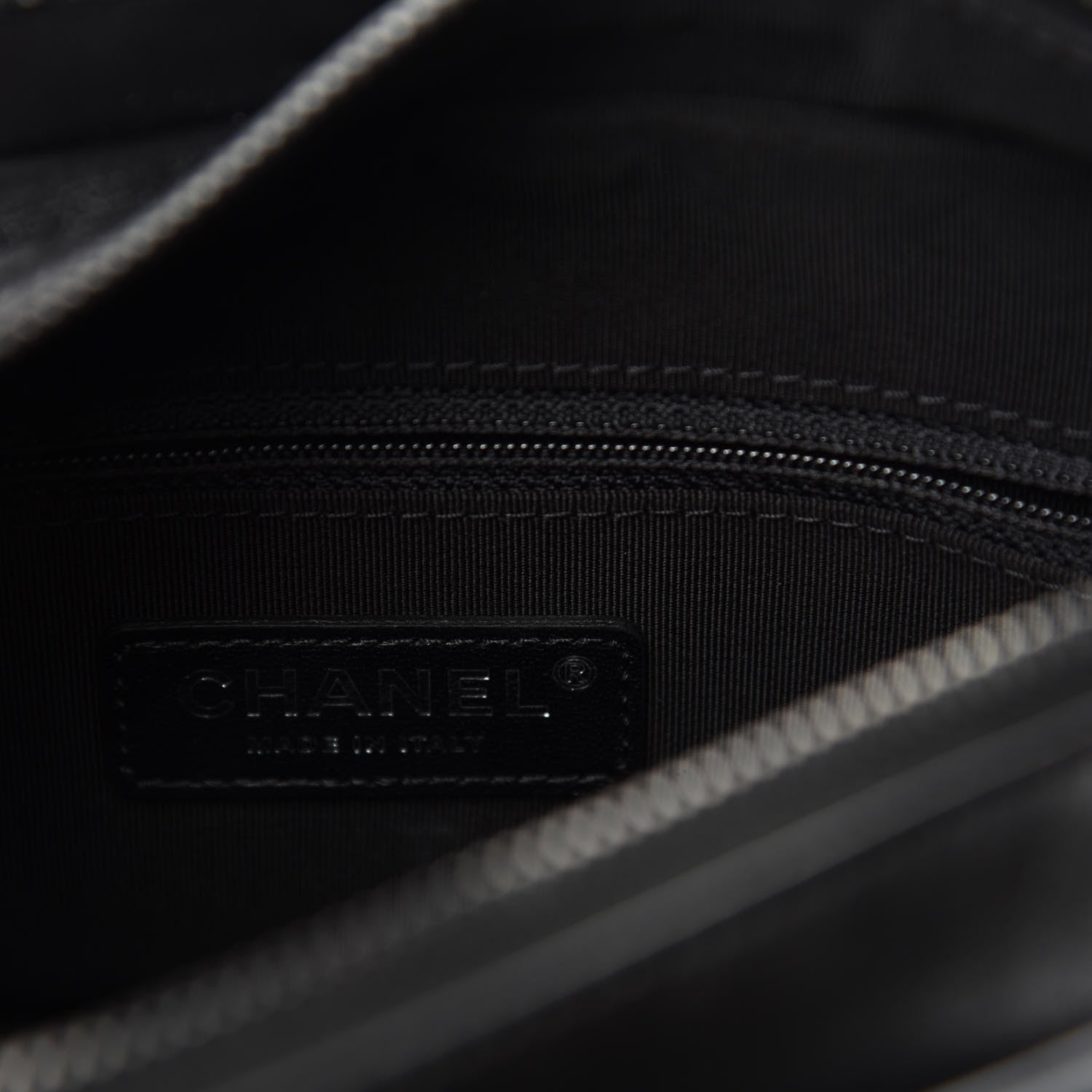 Chanel Aged Calfskin Chevron Quilted Small Gabrielle Hobo So Black 8 of 10