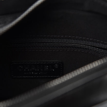 Chanel Aged Calfskin Chevron Quilted Small Gabrielle Hobo So Black 8 of 10