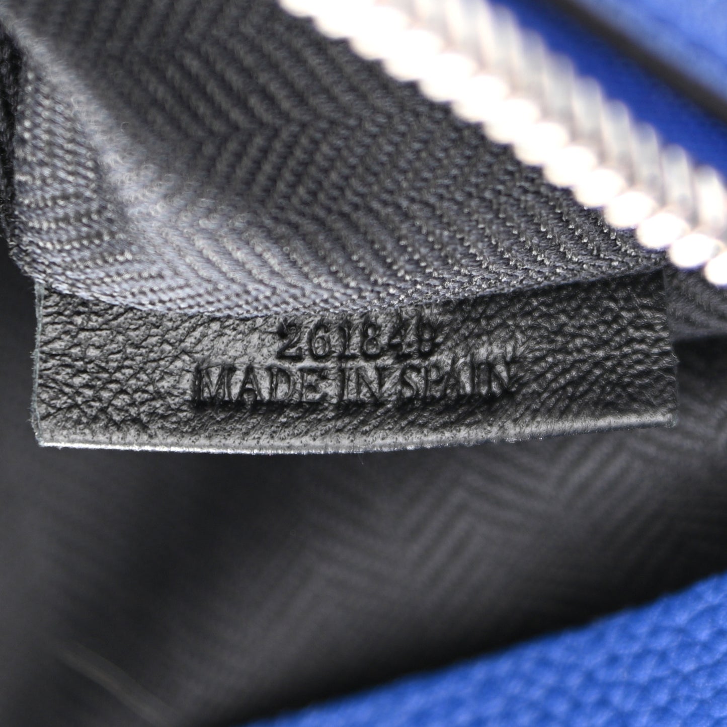 Calfskin T Pouch Bag Blue